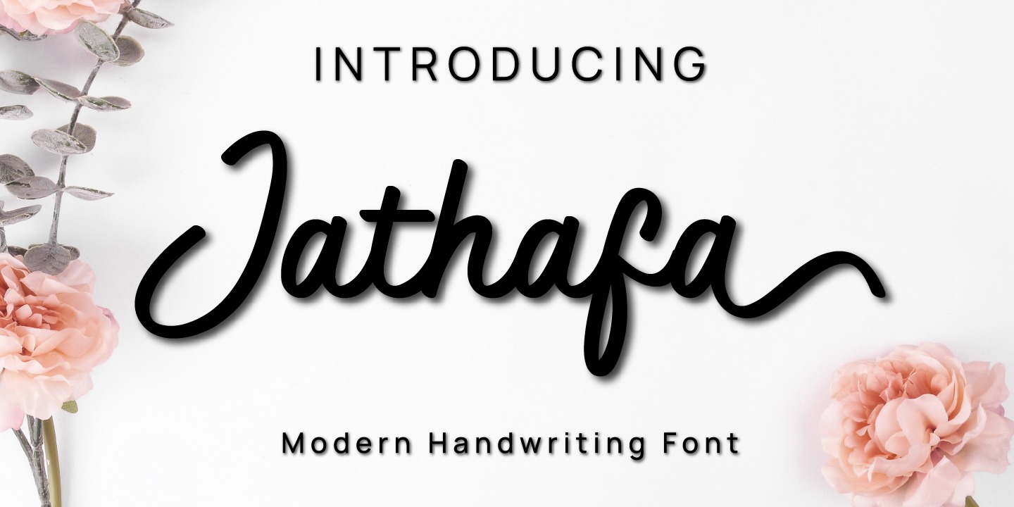 Jathafa Font preview